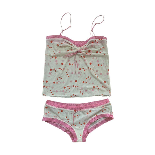 Polka Dot Lace Trim Camisole - As Seen On Gabrielle Solis (Desperate Housewives)