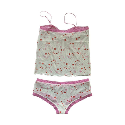 Polka Dot Lace Trim Camisole - As Seen On Gabrielle Solis (Desperate Housewives)