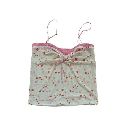 Polka Dot Lace Trim Camisole - As Seen On Gabrielle Solis (Desperate Housewives)