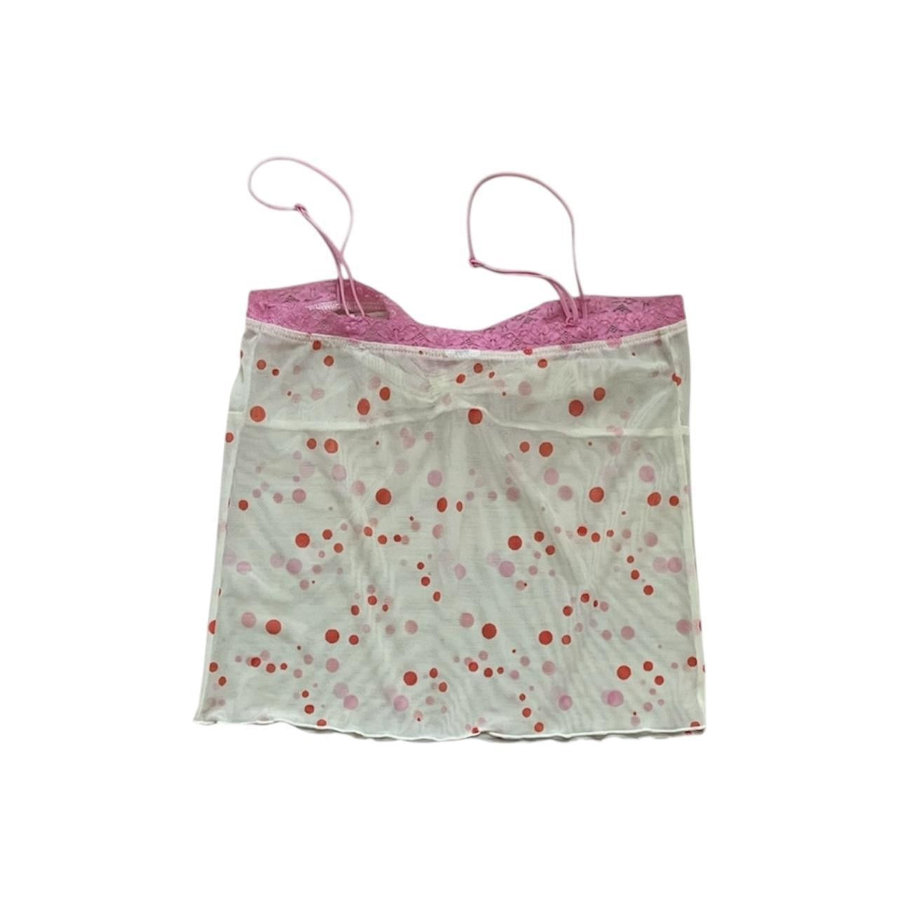 Polka Dot Lace Trim Camisole - As Seen On Gabrielle Solis (Desperate Housewives)