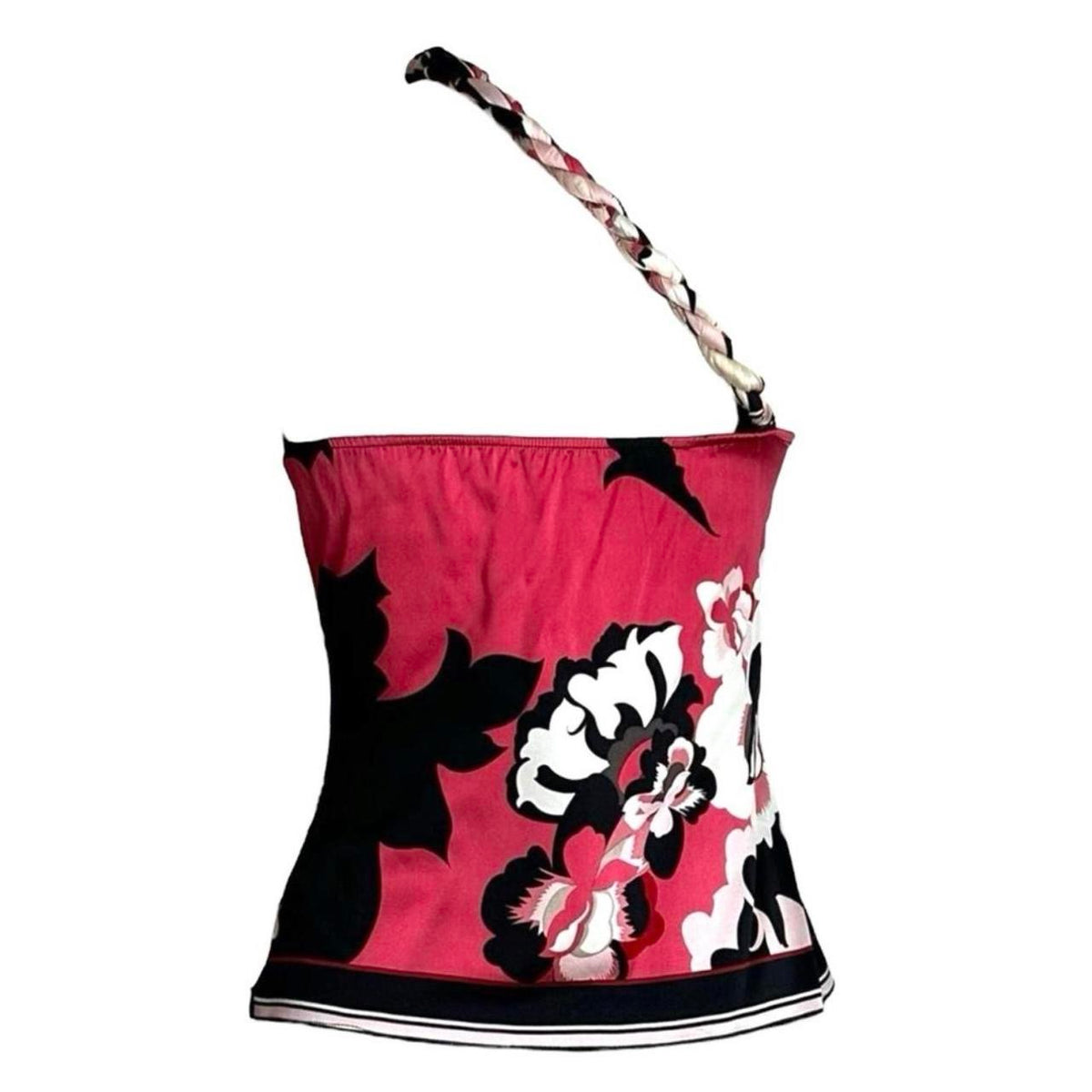 Silk Floral Halter Blouse - As Seen On Phoebe Halliwell (Charmed)