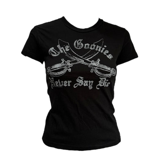 “The Goonies Never Say Die” T-Shirt - As Seen On Holly Madison (The Girls Next Door)