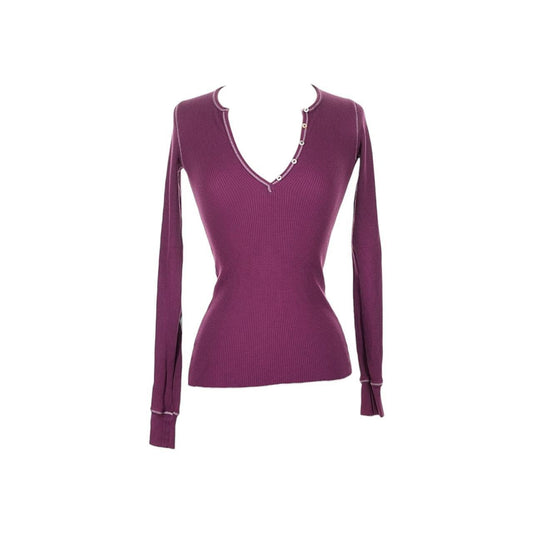 Waffle Knit Henley Top - As Seen On Susan Mayer (Desperate Housewives)