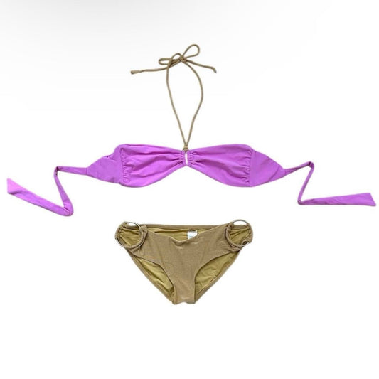 Bandeau Gold Ring Bikini - As Seen On Jessica Alba