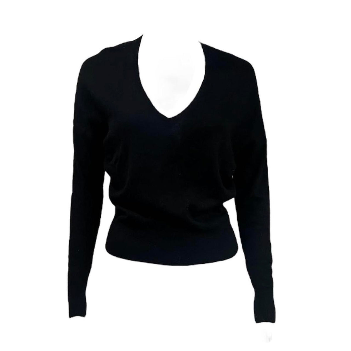 Cashmere V-Neck Fine-Knit Sweater - As Seen On Angelina Jolie
