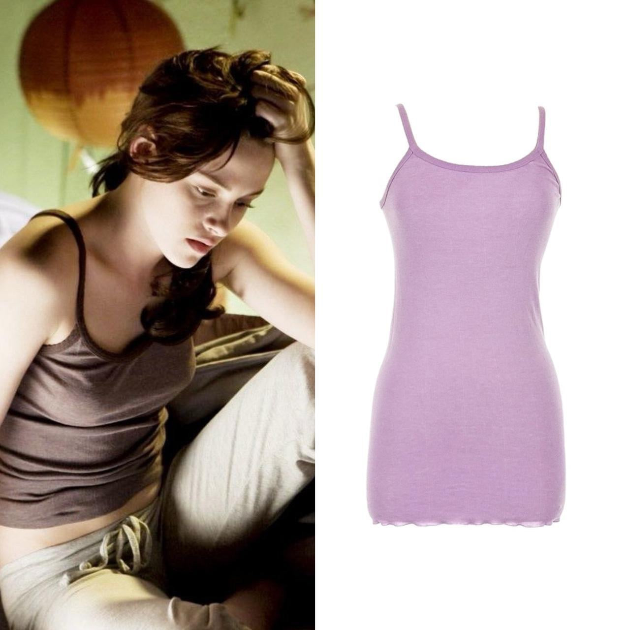 Scallop Trim Heather Tank Top - As Seen On Bella Swan (Twilight)