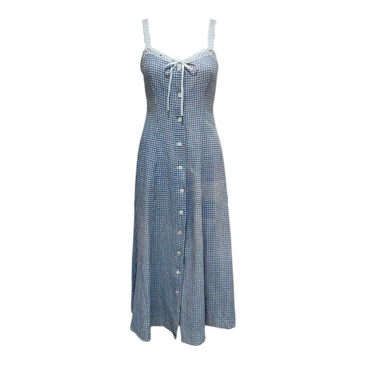Donna Karan 1990s Gingham Button-Down Dress - As Seen On Claudia Schiffer