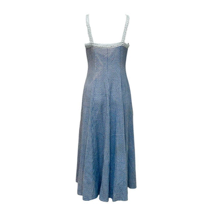 Donna Karan 1990s Gingham Button-Down Dress - As Seen On Claudia Schiffer