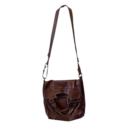 Stitched Leather Messenger Bag - As Seen On Elena Gilbert (The Vampire Diaries)