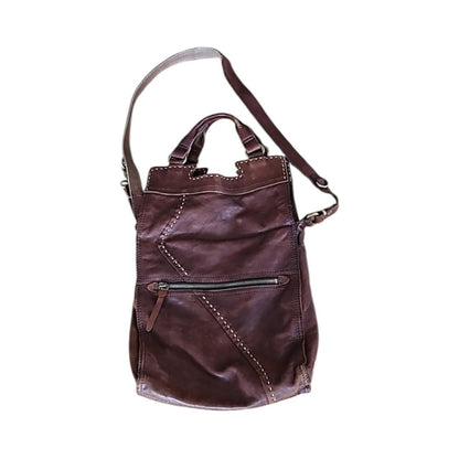 Stitched Leather Messenger Bag - As Seen On Elena Gilbert (The Vampire Diaries)