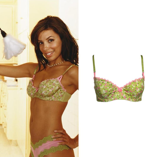 1990s Cherry Blossom Balconette Bra - As Seen On Gabrielle Solis (Desperate Housewives)