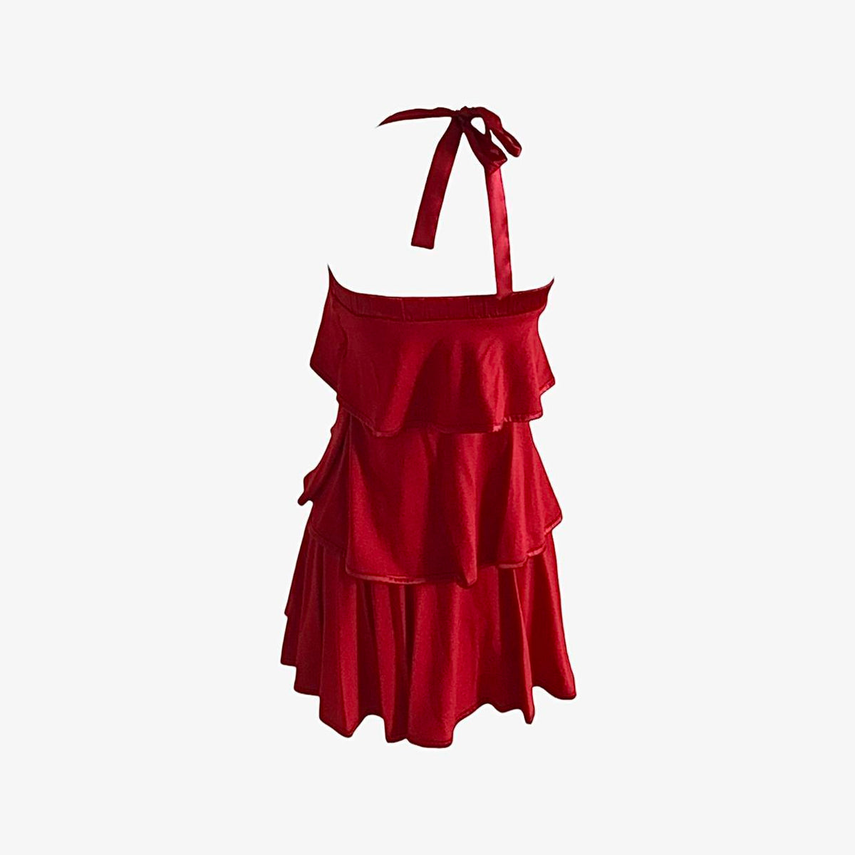 Halter Tiered Mini Dress - As Seen On Holly Madison (The Girls Next Door)