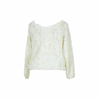 3D Rose Mesh Jumper - As Seen On Lana Del Rey