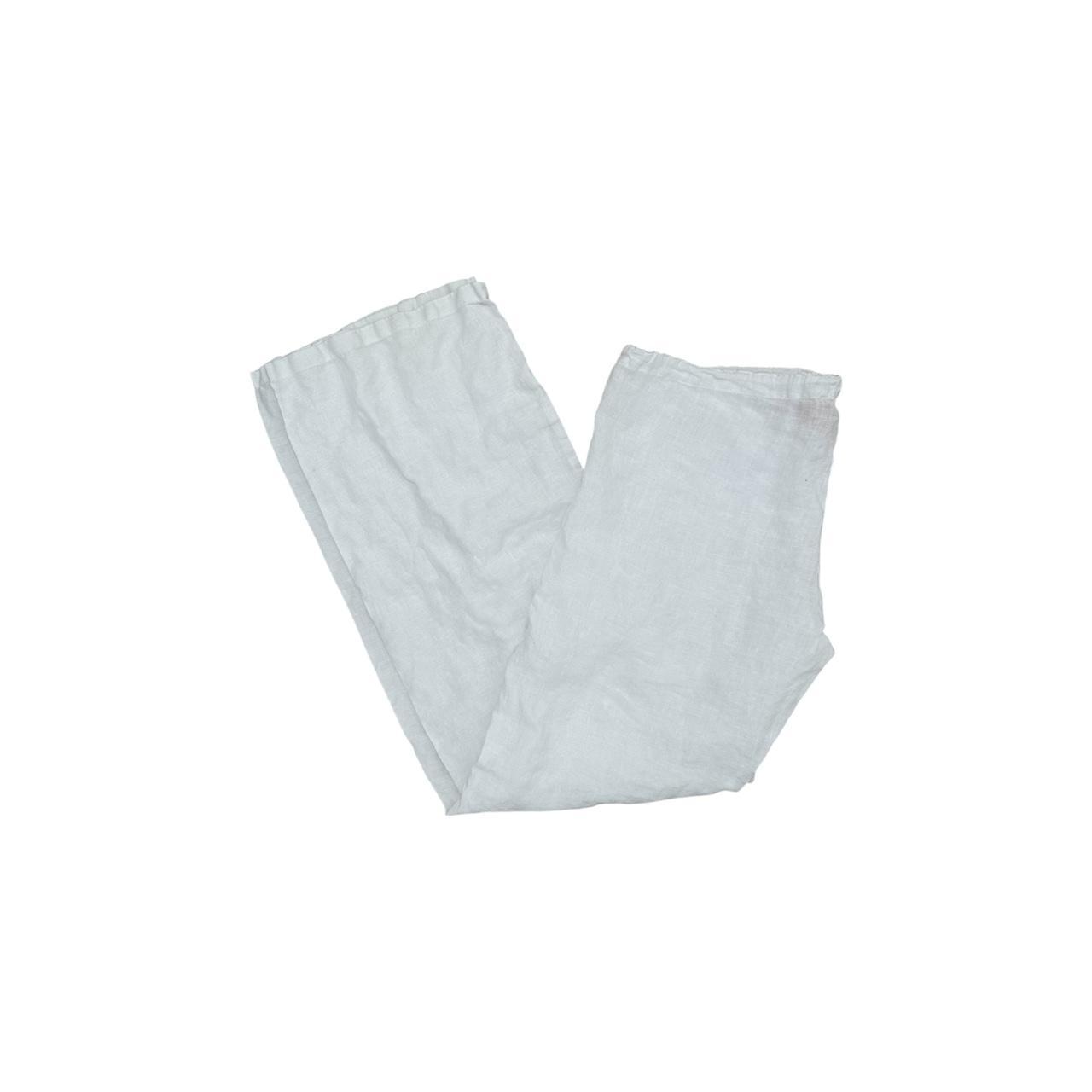 Low-Rise Linen Drawstring Pants - As Seen On Hilary Duff & Angelina Jolie