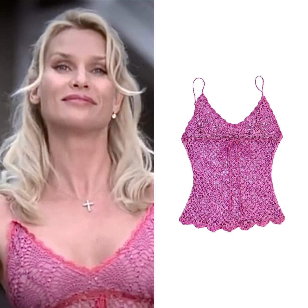 Crochet Fishnet Beaded Camisole - As Seen On Edie Britt (Desperate Housewives)