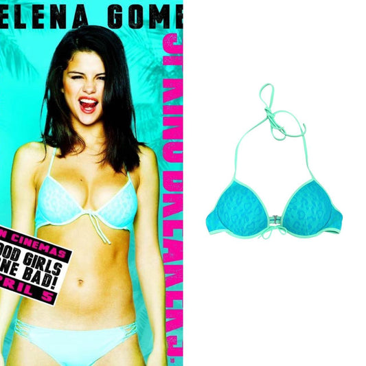 Leopard Fishnet Bikini Top - As Seen On Selena Gomez (Spring Breakers)