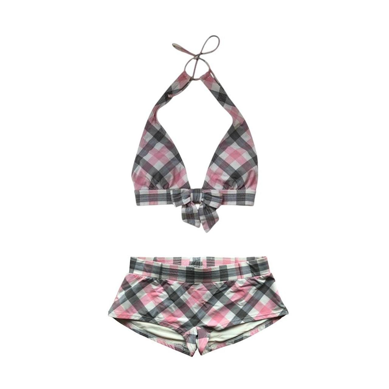 Gingham Bow Bikini Set - As Seen On Holly Madison (The Girls Next Door)