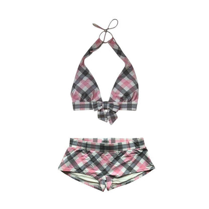 Gingham Bow Bikini Set - As Seen On Holly Madison (The Girls Next Door)