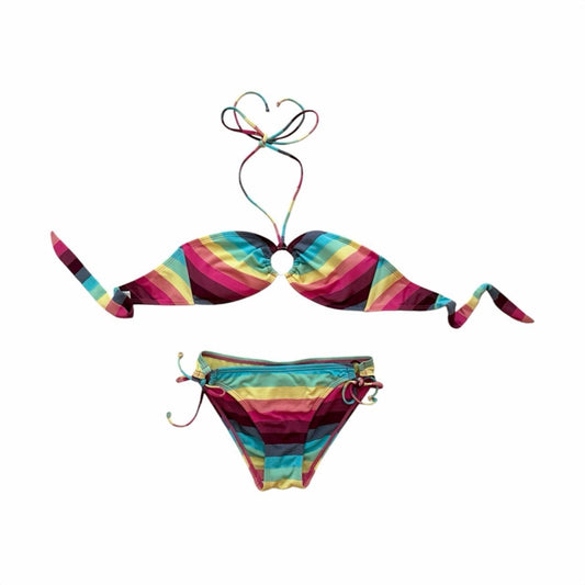 Rainbow Striped Bikini - As Seen On Megan Fox (Transformers)