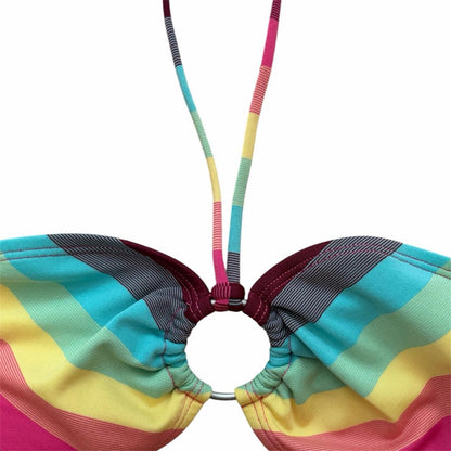 Rainbow Striped Bikini - As Seen On Megan Fox (Transformers)