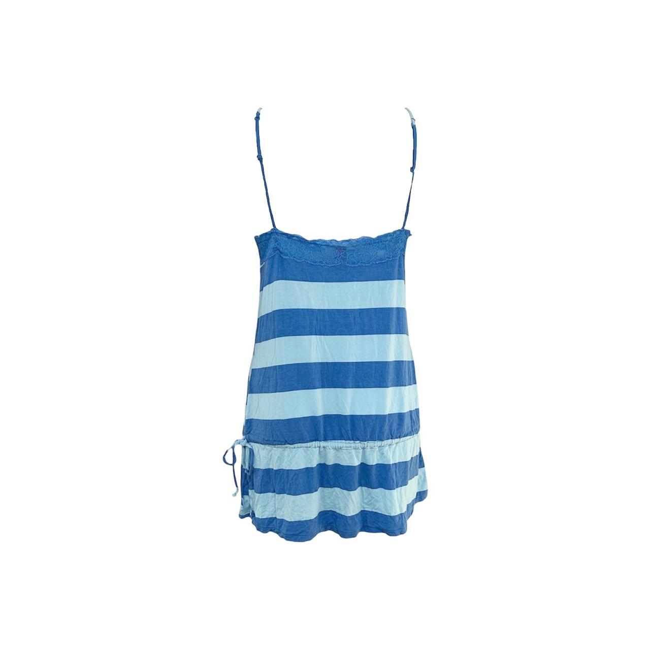 Lace Trim Striped Dress - As Seen On Holly Madison (The Girls Next Door)