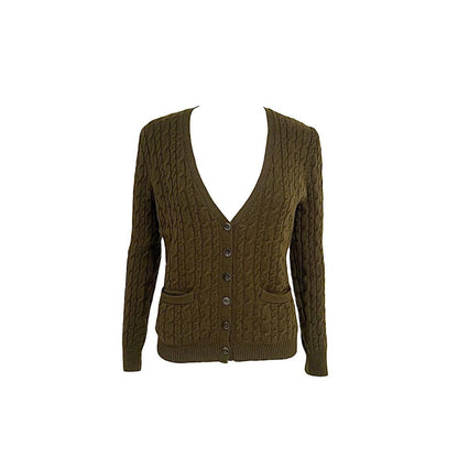 Wool Cable Knit Cardigan - As Seen On Lana Del Rey