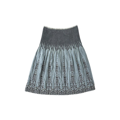Tribal Flame Embroidered Skirt - As Seen On Miley Cyrus (The Last Song)
