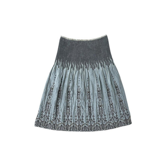 Tribal Flame Embroidered Skirt - As Seen On Miley Cyrus (The Last Song)