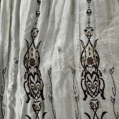 Tribal Flame Embroidered Skirt - As Seen On Miley Cyrus (The Last Song)