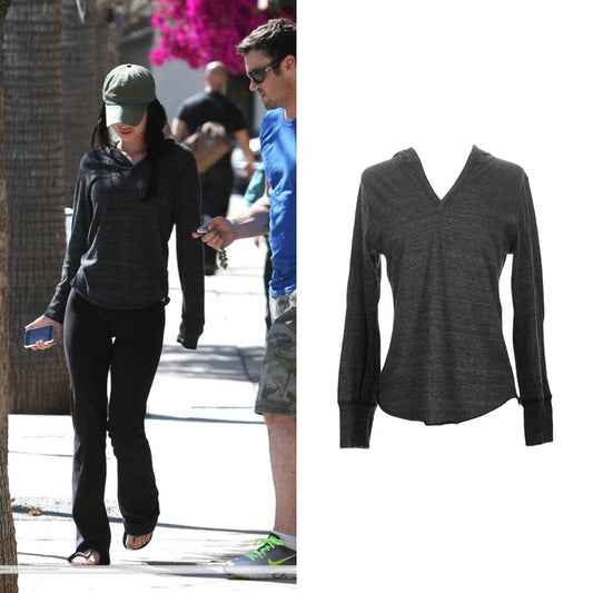 Long Sleeve Hoodie T-Shirt - As Seen On Megan Fox