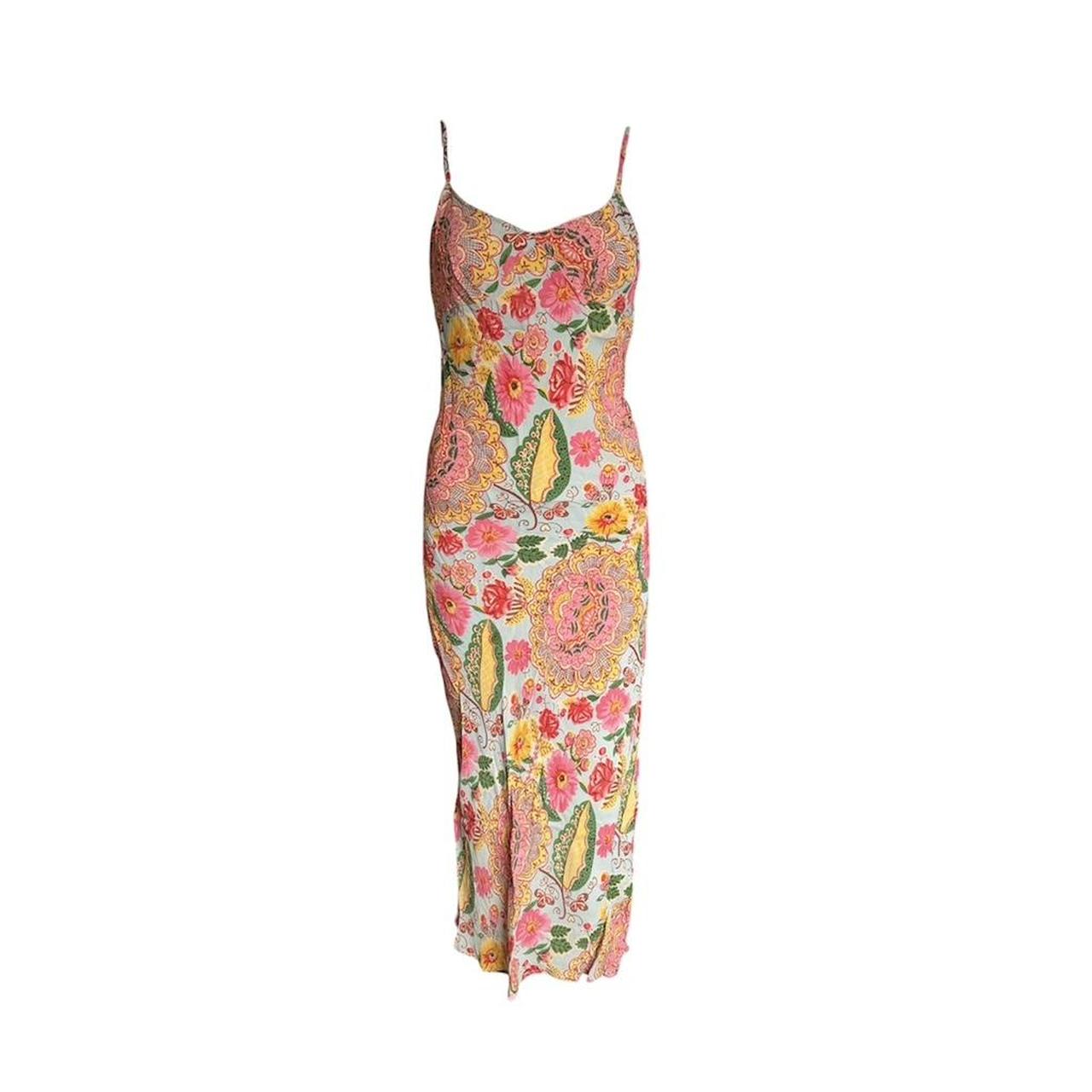 1990s Bohemian Floral Slip Dress - As Seen On Britney Spears