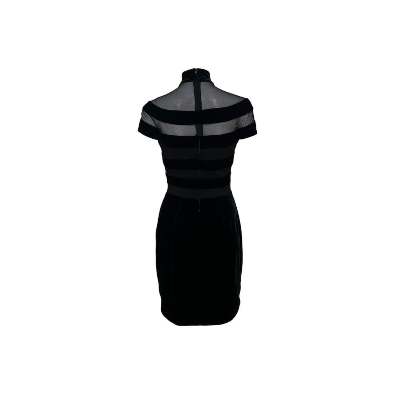 1990s Velvet Bandage Mock-Neck Dress - As Seen On Margot Robbie (The Wolf of Wall Street)
