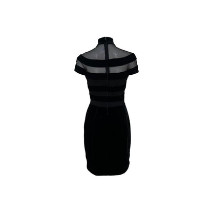 1990s Velvet Bandage Mock-Neck Dress - As Seen On Margot Robbie (The Wolf of Wall Street)
