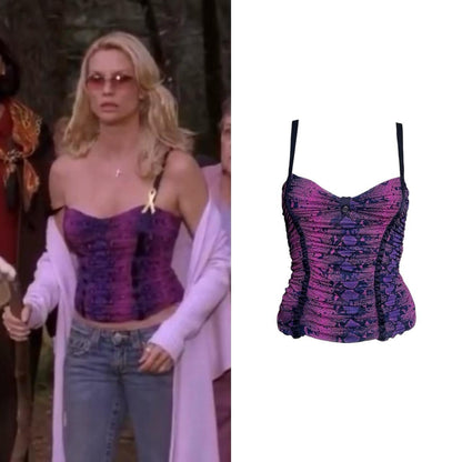 Silk Snake Print Camisole - As Seen On Edie Britt (Desperate Housewives)