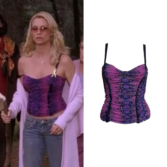 Silk Snake Print Camisole - As Seen On Edie Britt (Desperate Housewives)