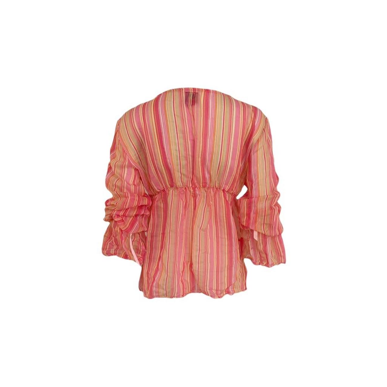Miss Sixty Striped Peasant Blouse - As Seen On Karen Smith (Mean Girls)