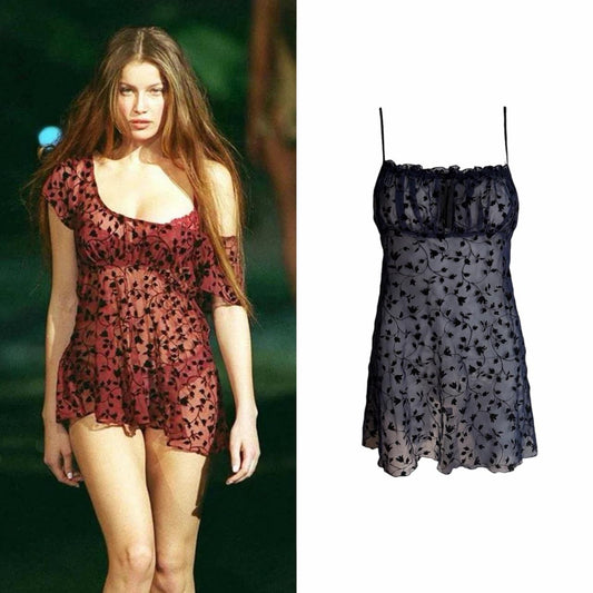 1993 Velvet Tulip Slip Camisole - As Seen On Laetitia Casta