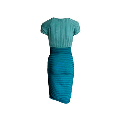 Silk Rib Knit Bodycon Dress - As Seen On Kim Kardashian