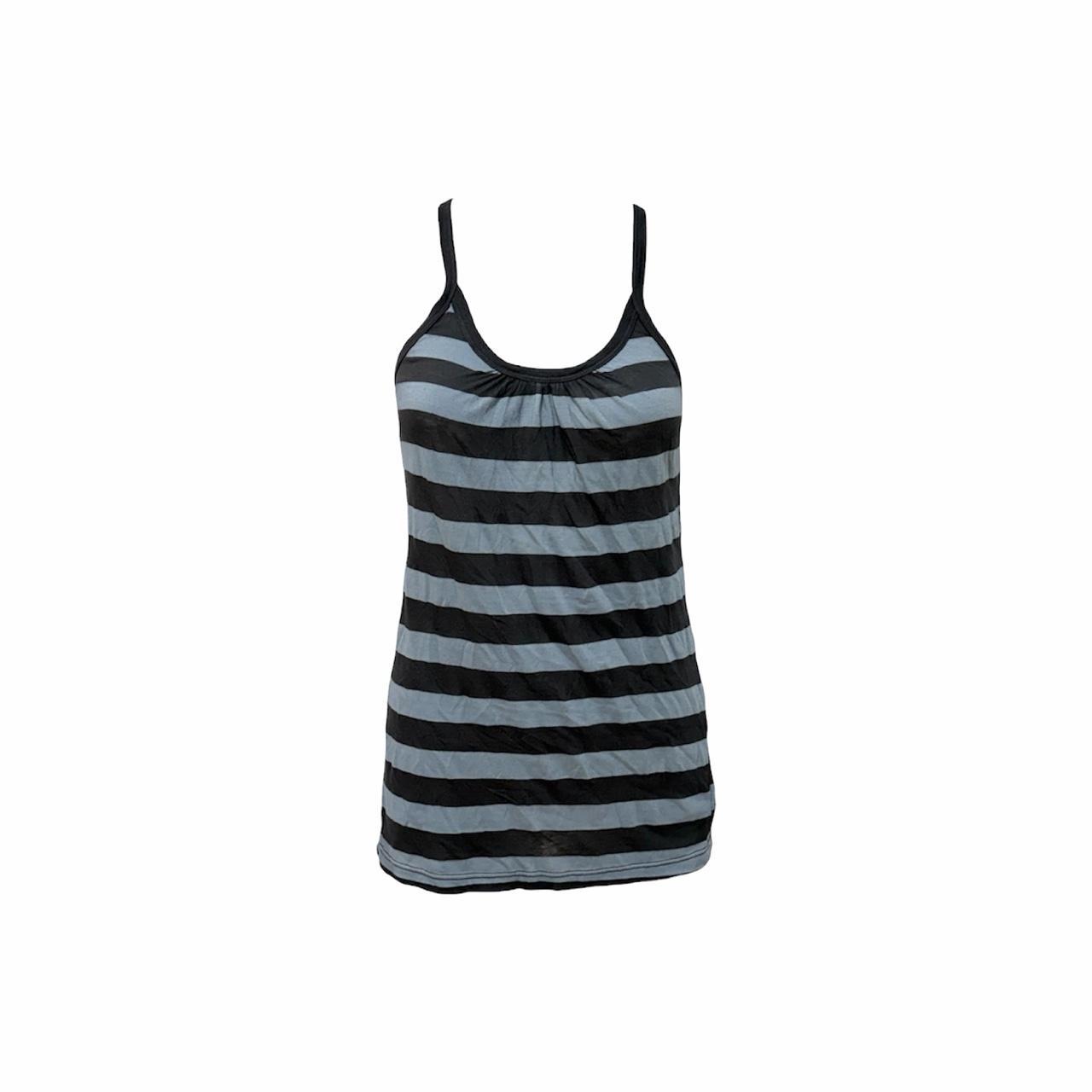 Striped Ruched Tank Top - As Seen On Megan Fox