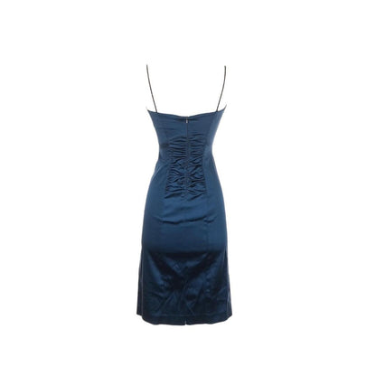 Satin Ruched Sheath Dress - As Seen On Gabrielle Solis (Desperate Housewives)
