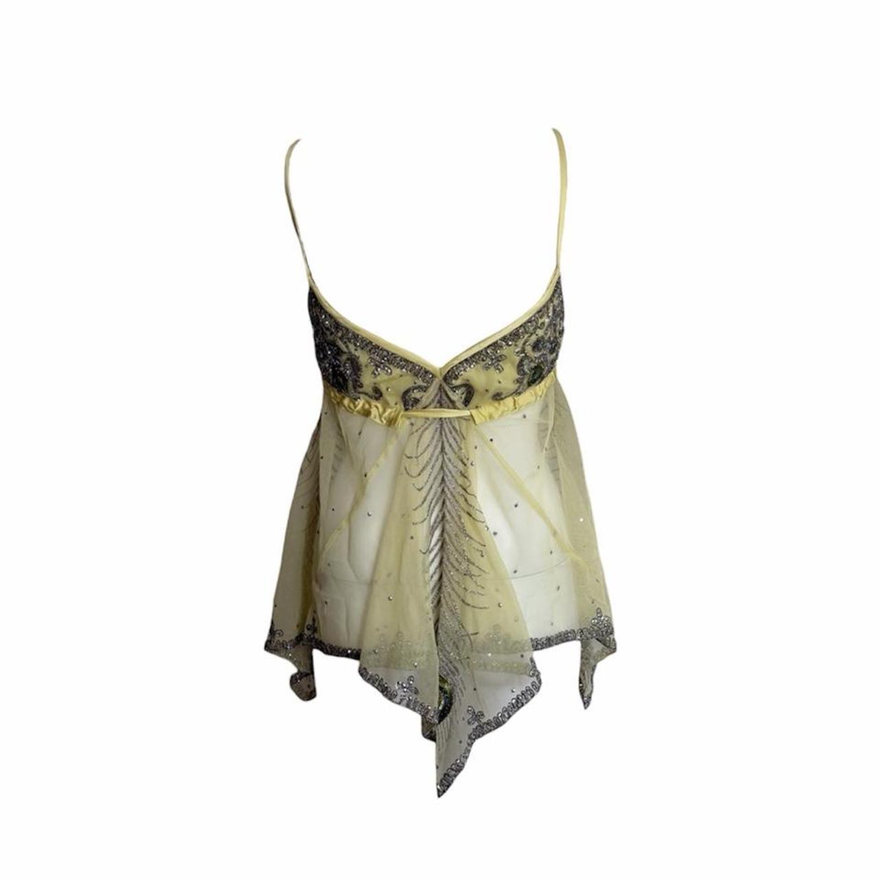 Matthew Williamson Peacock Motif Embellished Camisole - As Seen On Lindsay Lohan