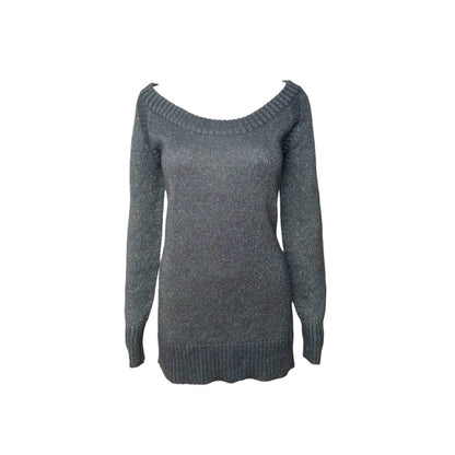 2000s Mohair Shimmer Knit Tunic Sweater - As Seen On Adriana Lima