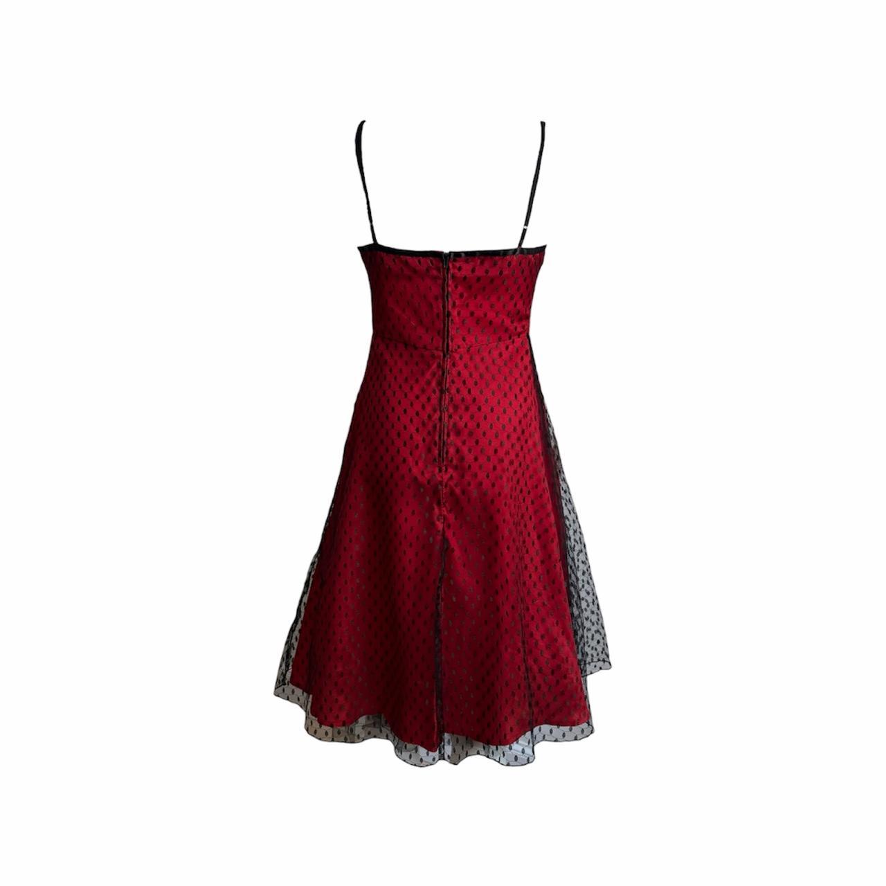 Polka Dot Mesh Homecoming Dress - As Seen On Staci (Sleepover Movie)