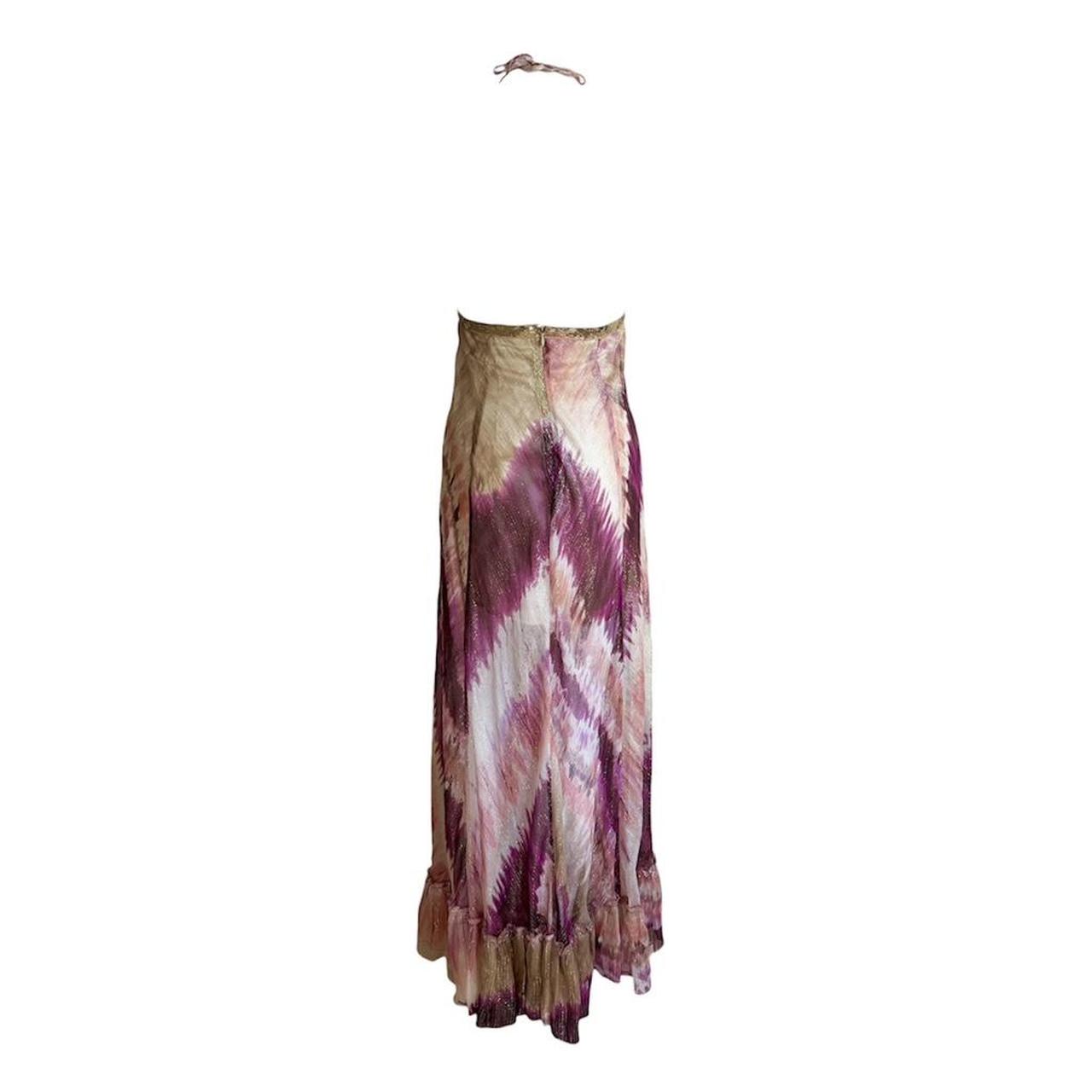 Silk Embellished Watercolor Dress - As Seen On Paris Hilton