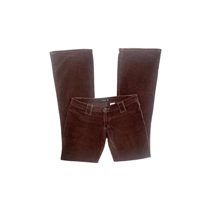Ultra-Low-Rise Corduroy Bootcut Pants - As Seen On Carmen Electra