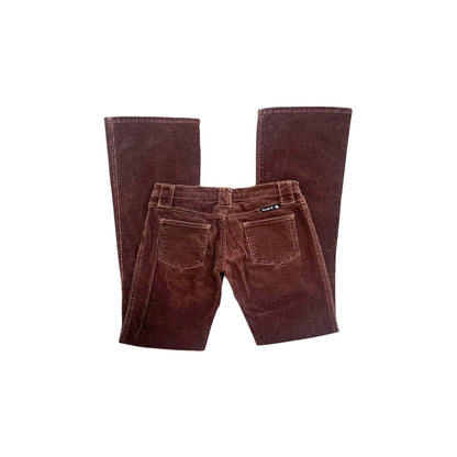 Ultra-Low-Rise Corduroy Bootcut Pants - As Seen On Carmen Electra