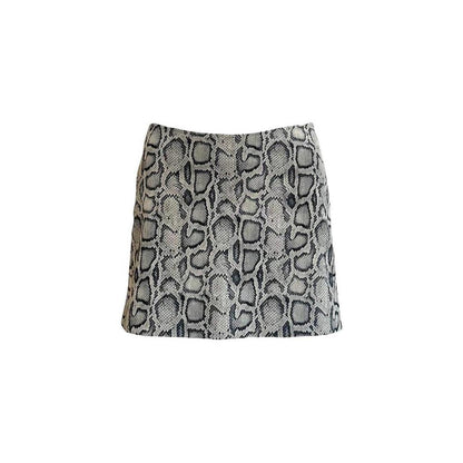 1990s Snake Print Mini Skirt - As Seen On Fran Fine (The Nanny)