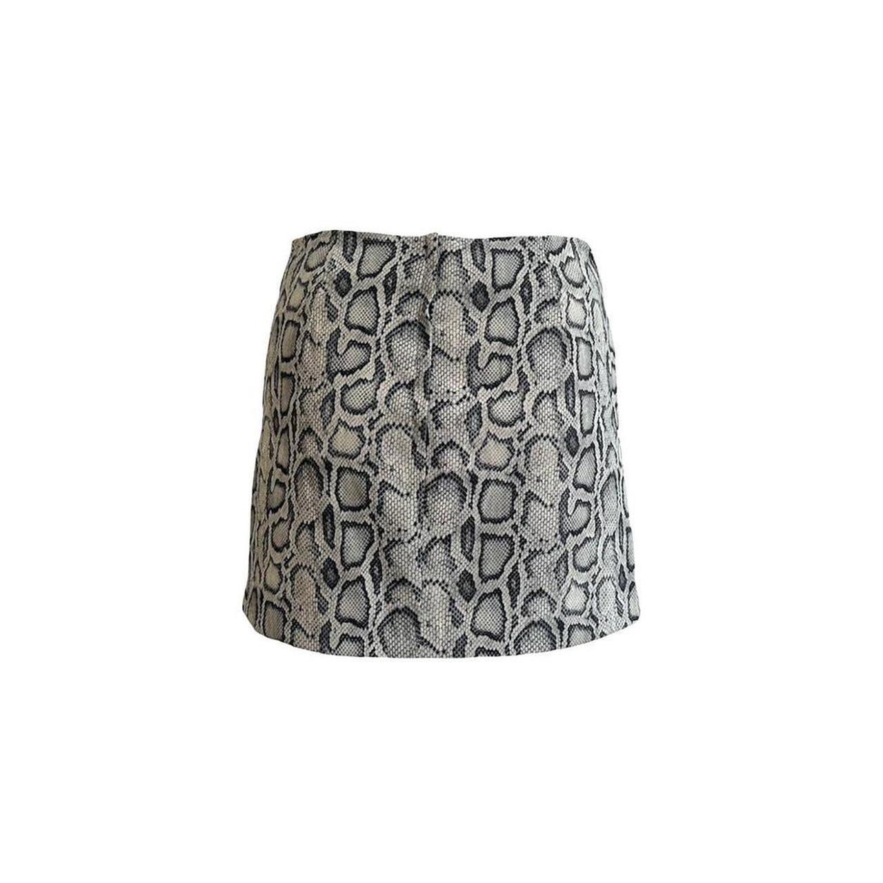 1990s Snake Print Mini Skirt - As Seen On Fran Fine (The Nanny)