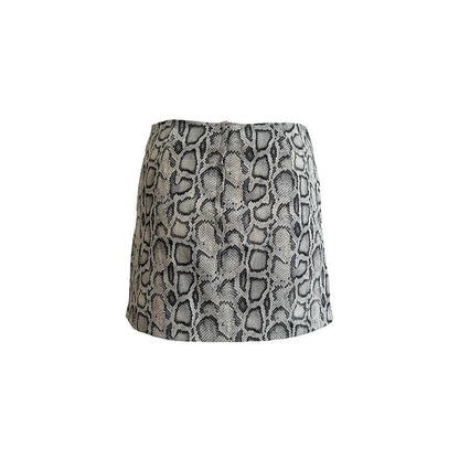 1990s Snake Print Mini Skirt - As Seen On Fran Fine (The Nanny)