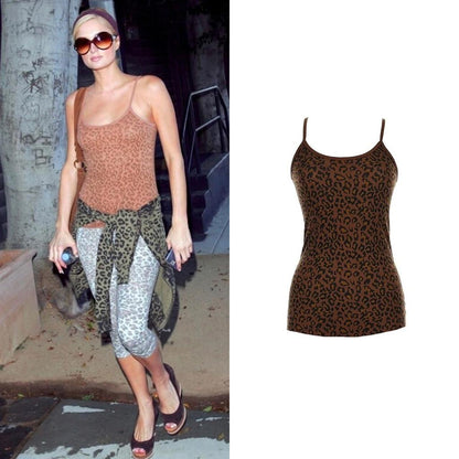 Leopard Print Tank Top - As Seen On Paris Hilton